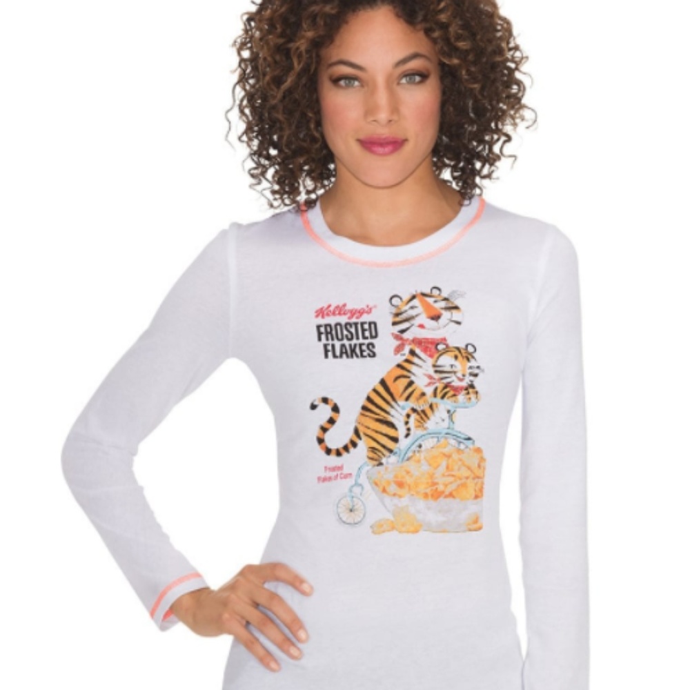 KOI Tony The Tiger Print Long Sleeve Tee